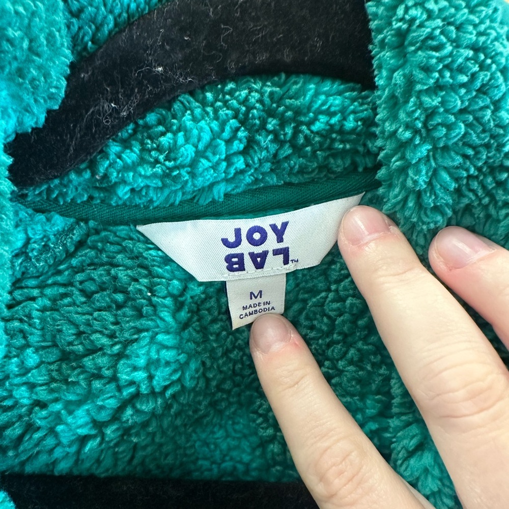 JoyLab Turquoise Fleece Jacket - Picture 5 of 5